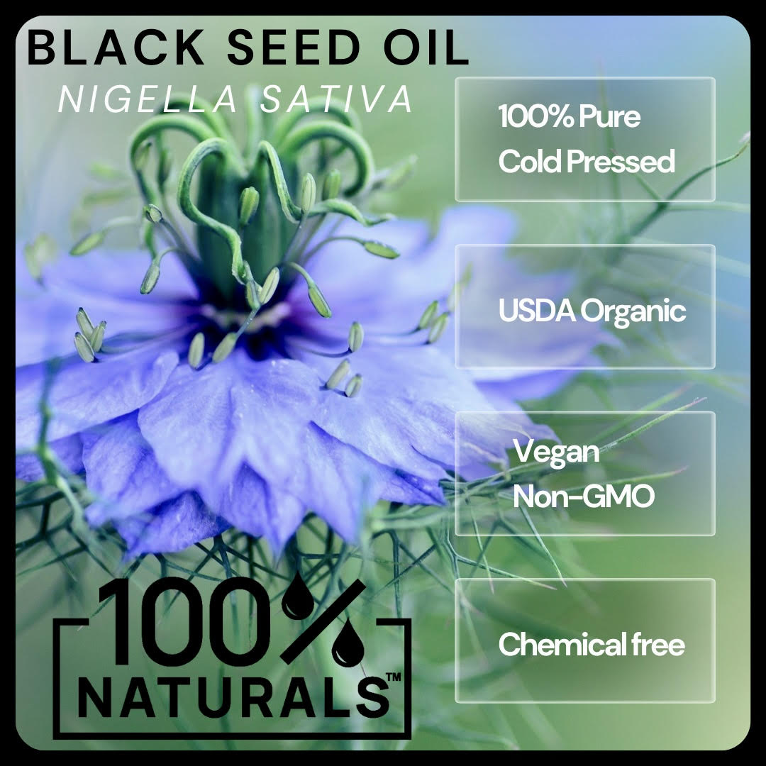 100% Pure Organic Black Seed Oil (8oz)